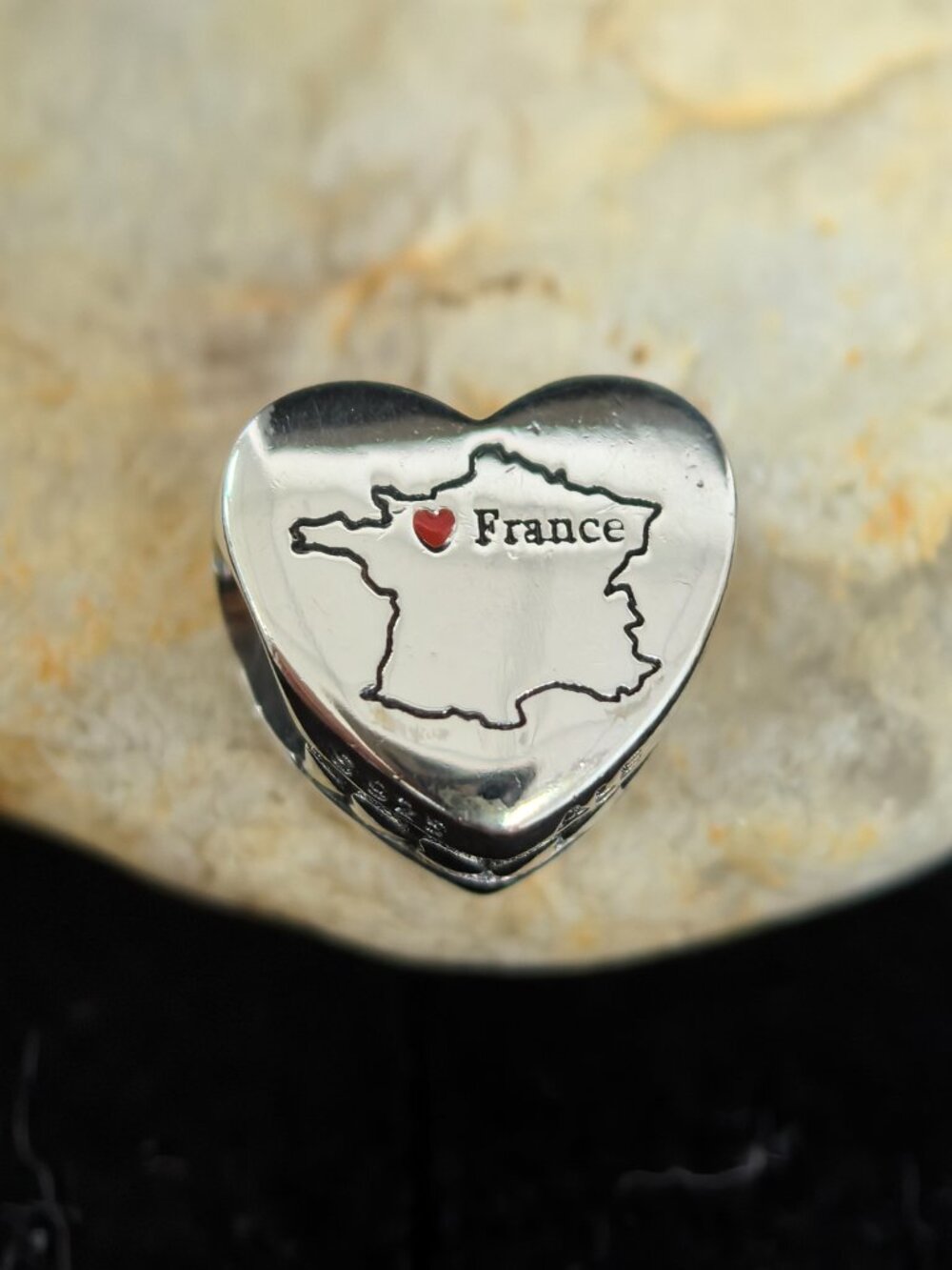 Pandora France Exclusive Travel Heart Charm, S925 Silver Jewelry (Women's)